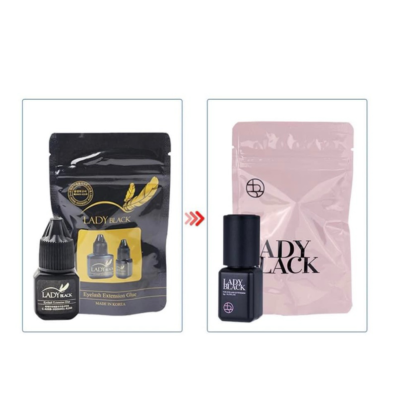 กาว Lady Black ติดทน 5-6สัปดาห์ กาวแห้ว 2วิ สินค้าพร้อมส่งในไทย