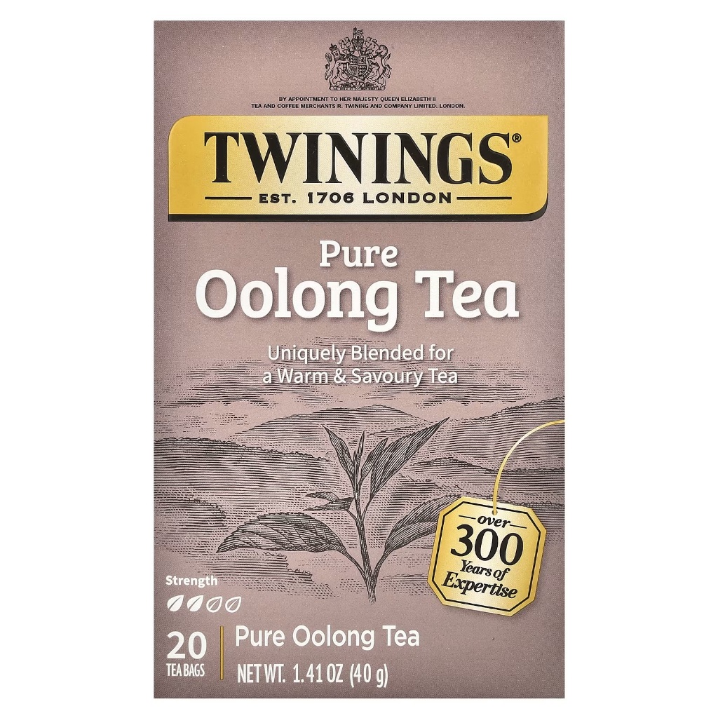 [พร้อมส่ง] นำเข้า ของแท้ 100% ชาอู่หลง Twinings, 100% Pure Oolong Tea, 20 Tea Bags