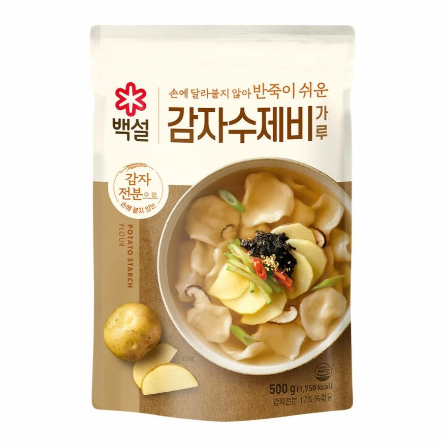 พร้อมส่ง 감자 수제비가루 แป้งมันฝรั่ง แป้งซูเจบี CJ Potato Starch for Sujebi 500g