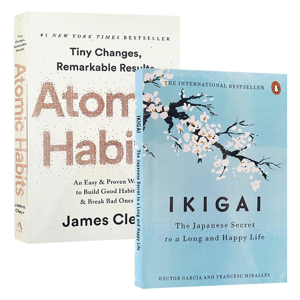 (English Books) Atomic Habits + Ikigai: The Japanese Secret To a Long And Happy Life (Paperback)