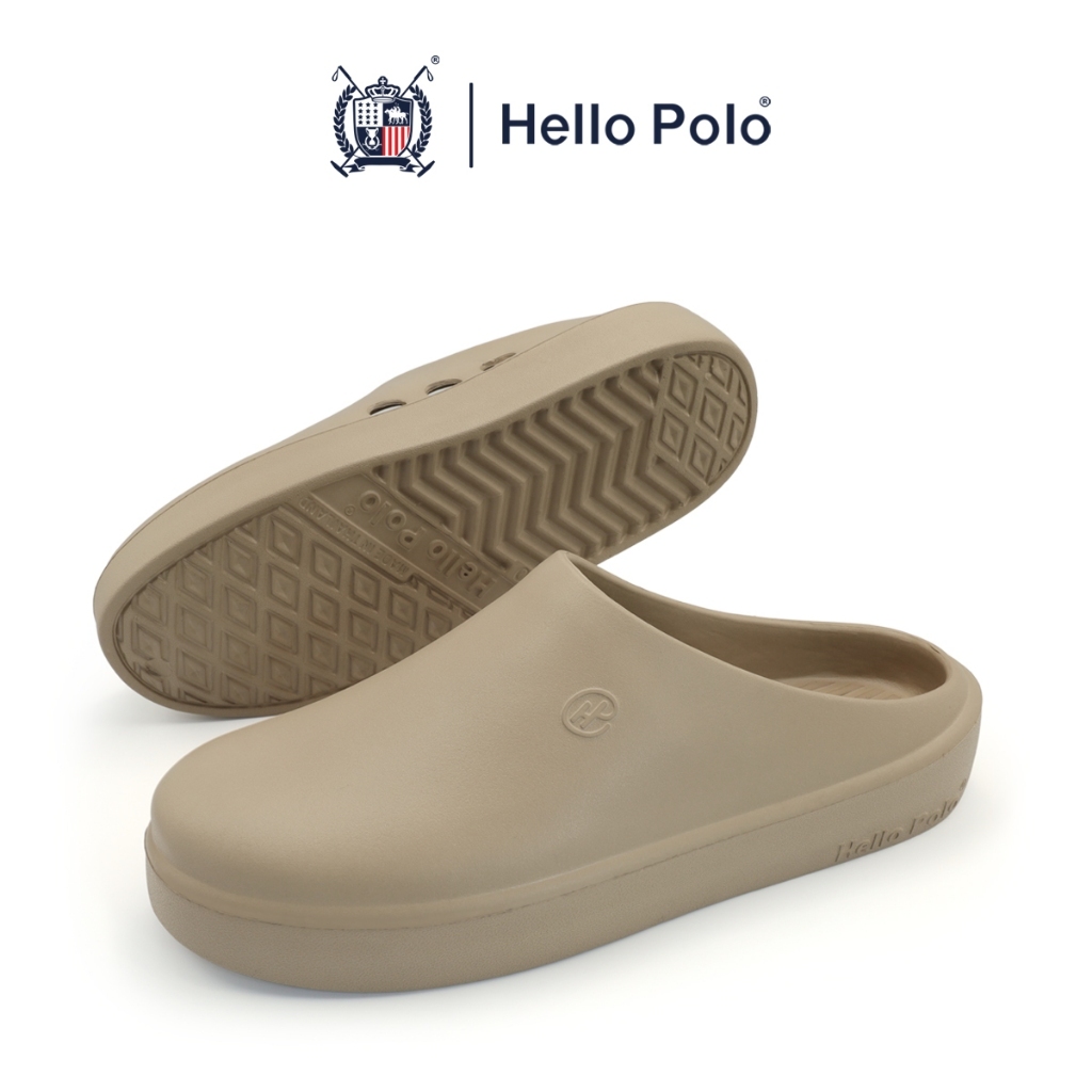 Hello Polo รองเท้าแตะแฟชั่น แบบสวม รองเท้าพื้นนิ่ม สำหรับผู้ชายและผู้หญิง พื้นหนาใส่สบาย เหมาะทุกฤดู HP8023