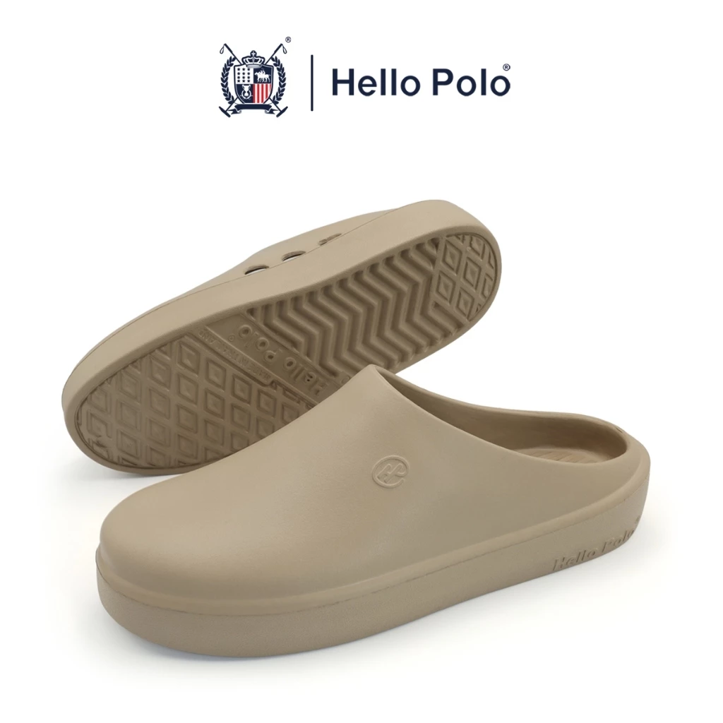 Hello Polo รองเท้าแตะแฟชั่น แบบสวม รองเท้าพื้นนิ่ม สำหรับผู้ชายและผู้หญิง พื้นหนาใส่สบาย เหมาะทุกฤดู HP8023