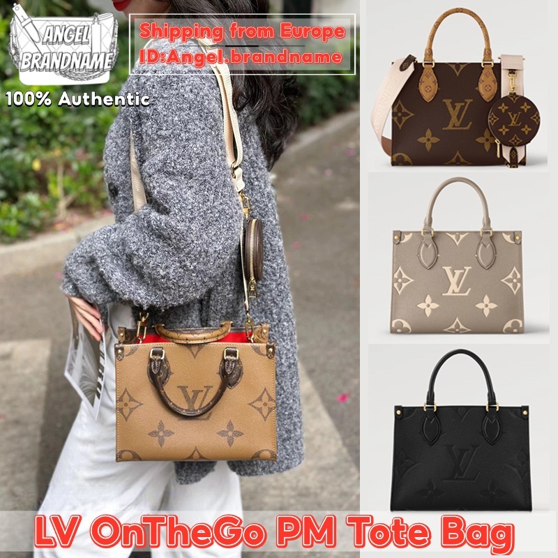 👜หลุยส์วิตตอง Louis Vuitton OnTheGo PM Tote Bag กระเป๋าสะพายสุภาพสตรี