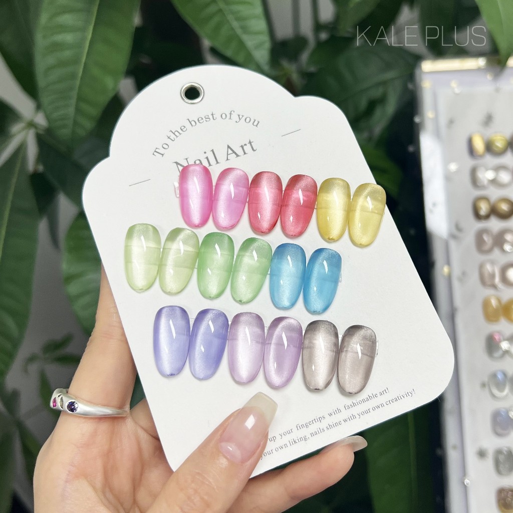 สีเจล kale plus สีเล็บเจลลูกแก้วCHCB สีเจลแฟลช แคทอาย ลูกปัดแก้ว ยาทาเล็บเจล เล็บเจล 8ml