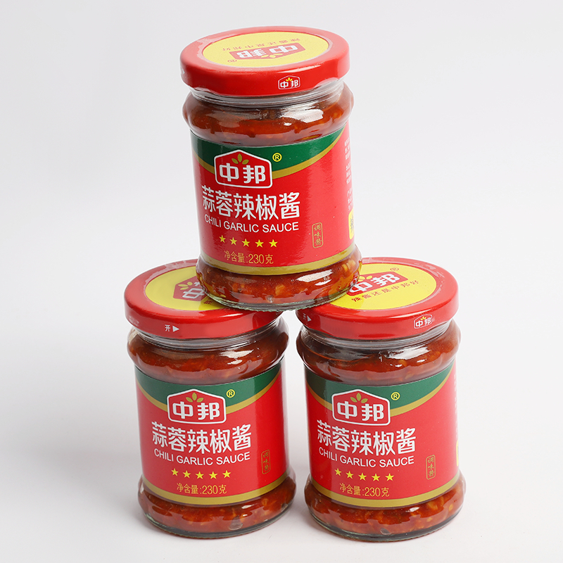 蒜蓉辣椒酱ซอสพริกกระเทียม   พริกนำ้ส้มจีน230กรัมกระปุกละซอสพริก ราคา ถูกที่สุด ดีลบีเคเค แกลเลอรีภาพที่ 2