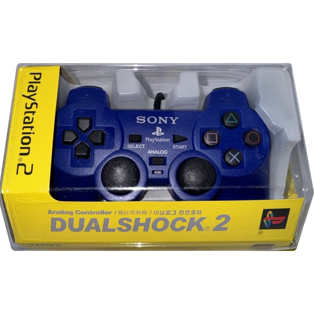 มาใหม่! พร้อมส่ง จอย​ PS2 **BLUE** จอยเกมPS2 Playstation 2 จอยสติ๊ก จอยเกมส์PS2 playstation2 สินค้า​คุณภาพ มือ1 ราคาถูก