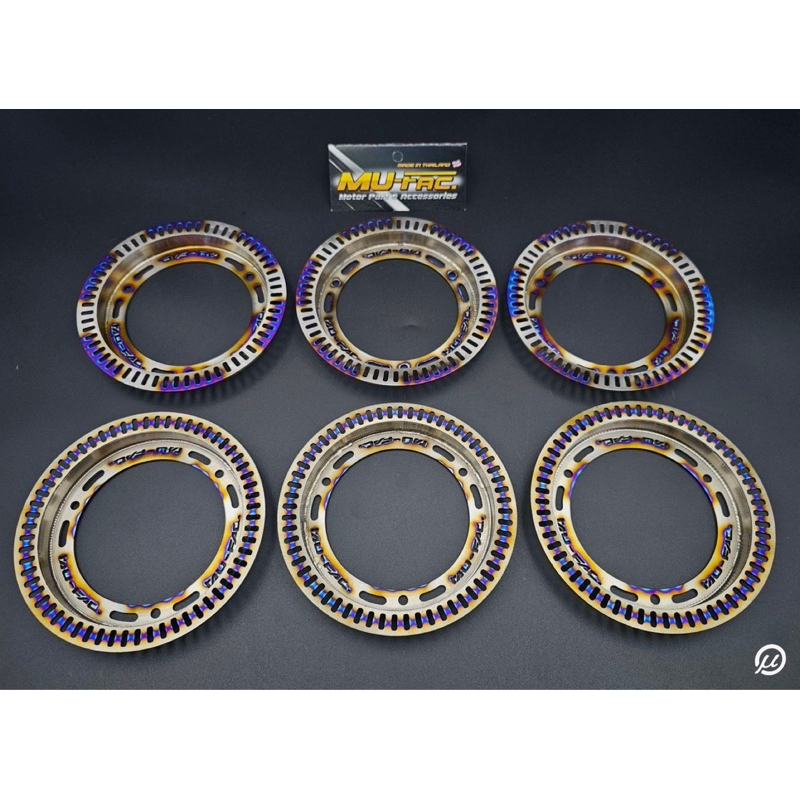 จานหน้าเซนเซอร์ แผ่น ABS Forza เลสเป่าไทเท สีเป่าสวยเด่นไม่เหมือนใคร [mu-fac]