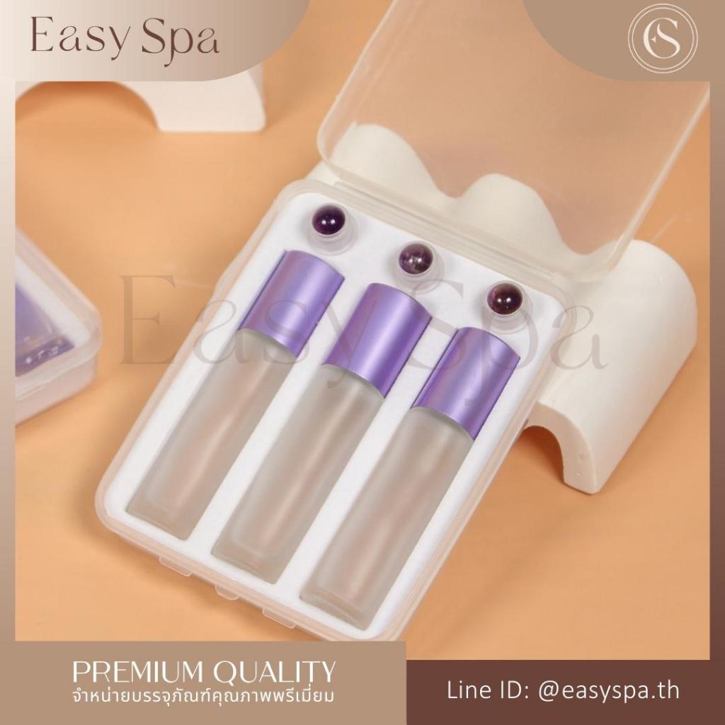 (พร้อมกล่อง) ขวดลูกกลิ้งคริสตัล 10ml Rose Quartz Crystal Gem สวยแบบหรูหรา ขวดลูกกลิ้งคริสตัล ขวดลูกกลิ้งสีชมพู ขวดน้ำหอม - รูปที่ 6