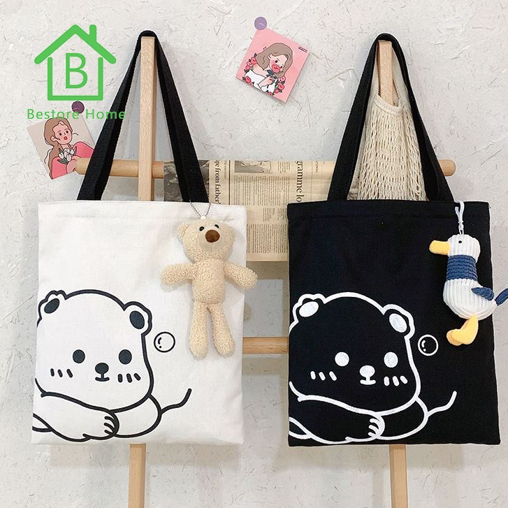 BestoreHome กระเป๋าสะพายข้างกันน้ำ พับเก็บได้ เนื้อผ้าไนล่อน