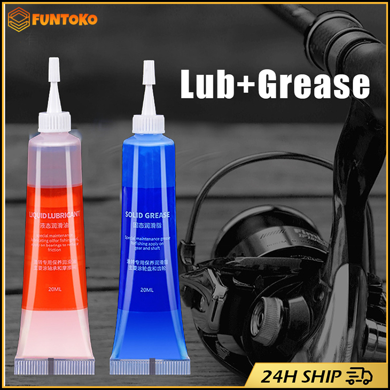พร้อมส่ง จาราบีรอกตกปลา 20ML น้ำมันจารบี สำหรับรอกตกปลา ช่วยป้องกันสนิม ร้านอยู่กรุงเทพ