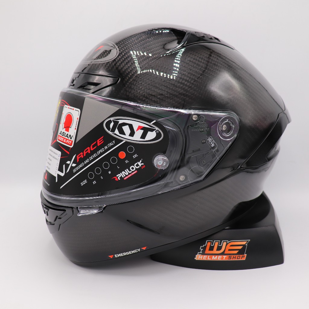 KYT NX-RACE Carbon Solid หมวกกันน็อคทรงสปอร์ตคาร์บอนน้ำหนักเบา