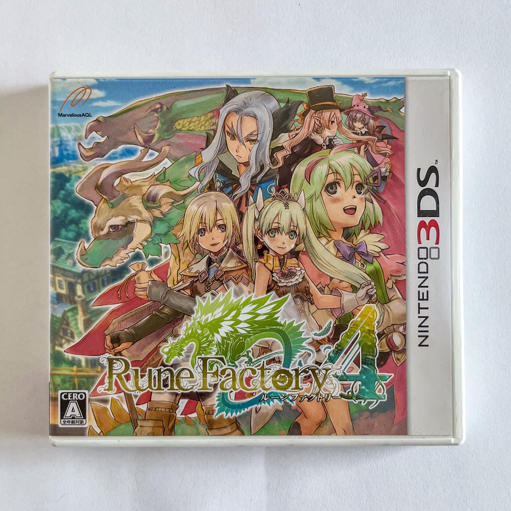 ตลับแท้ Nintendo 3DS : Rune Factory 4  มือสอง โซนญี่ปุ่น (JP)