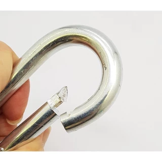ตะขอสับโซ่เหล็กชุบซิงค์ สแน็ปลิงค์ คาราบิเนอร์ สแนปลิงค์ Carabiner ตะขอห่วงตัวD ตะขอแขวน สแนปฮุค Snap Hook L148