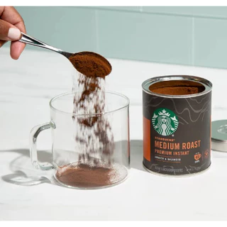 Starbucks Instant Coffee สตาร์บัคส์ กาแฟผง พร้อมชง Medium Roast และ Dark Roast **รุ่นกระปุก**ขนาด 90 กรัม(g.)