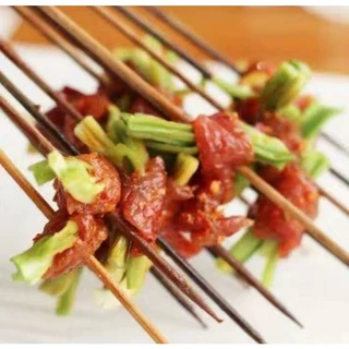 พร้อมส่ง ก๊งฉ่าย งูเขียว ผักส่วยสดหม้อไฟ เคี้ยวกรอบๆ ผักหม้อไฟ ผักมอส 1kg 鲜贡菜