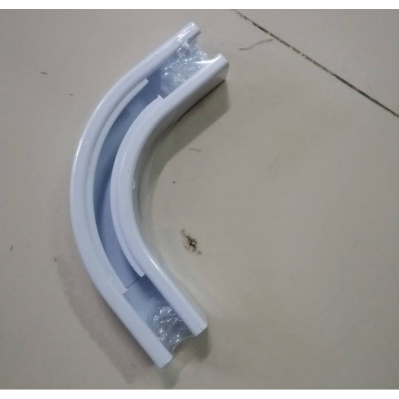 ตัวต่อโค้ง รางม่านจีบ รางลอนเทป