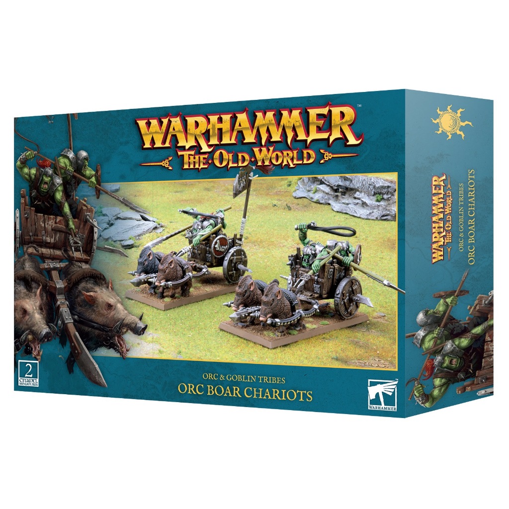 [GW พร้อมส่ง] ORC & GOBLIN TRIBES: ORC BOAR CHARIOTS โมเดลเกมสนามจำลอง