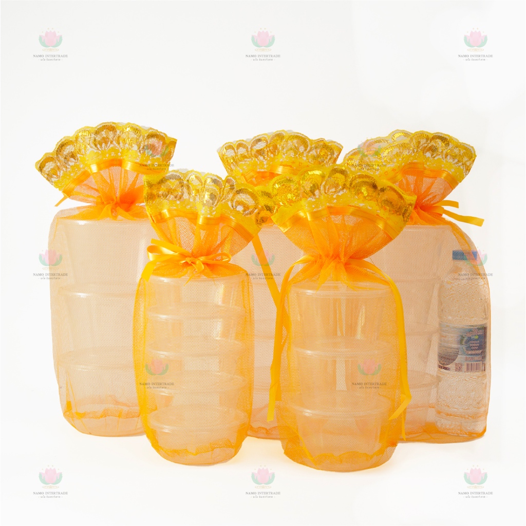 ถุงสังฆทาน ถุงตาข่ายโปร่ง ถุงจัดสังฆทาน