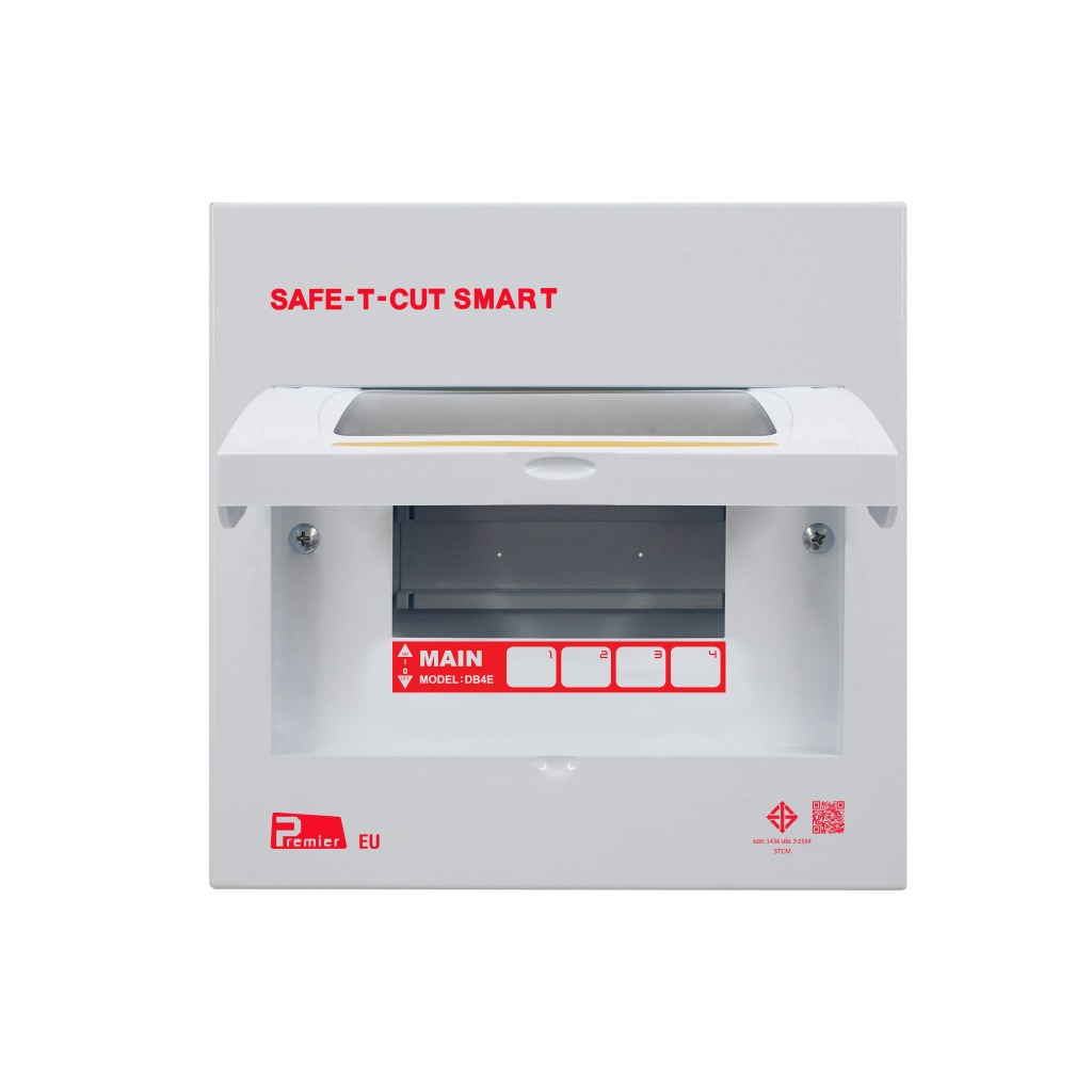 คอนซูเมอร์ ยูนิต (ตู้เปล่า) แบบ EU (รางปีกนก) : เซฟทีคัท สมาร์ท