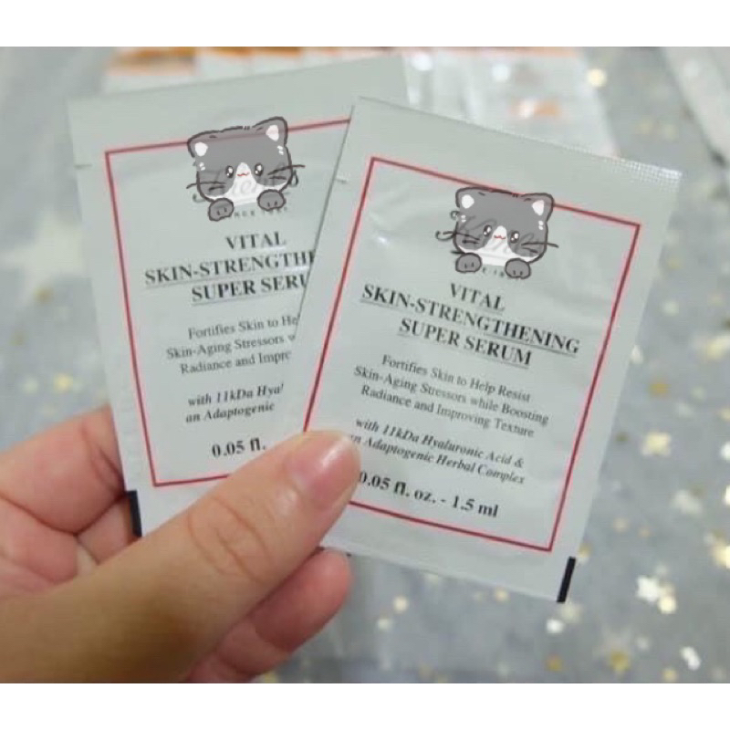 ฉลากไทย ของแท้ Vital Skin-Strengthening Super Serum 1.5ml ผิวแลดู อิ่มฟู นุ่มเด้ง