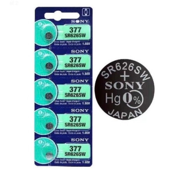FLASH SALE!! ถ่านกระดุม SONY JAPAN รุ่น CR2032/CR2025/CR2016/SR621SW/SR626SW Lithium 3V.แท้ 100% 1แผง 5ก้อน พร้อมส่ง