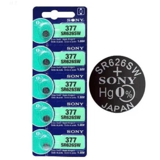 FLASH SALE!! ถ่านกระดุม SONY JAPAN รุ่น CR2032/CR2025/CR2016/SR621SW/SR626SW Lithium 3V.แท้ 100% 1แผง 5ก้อน พร้อมส่ง