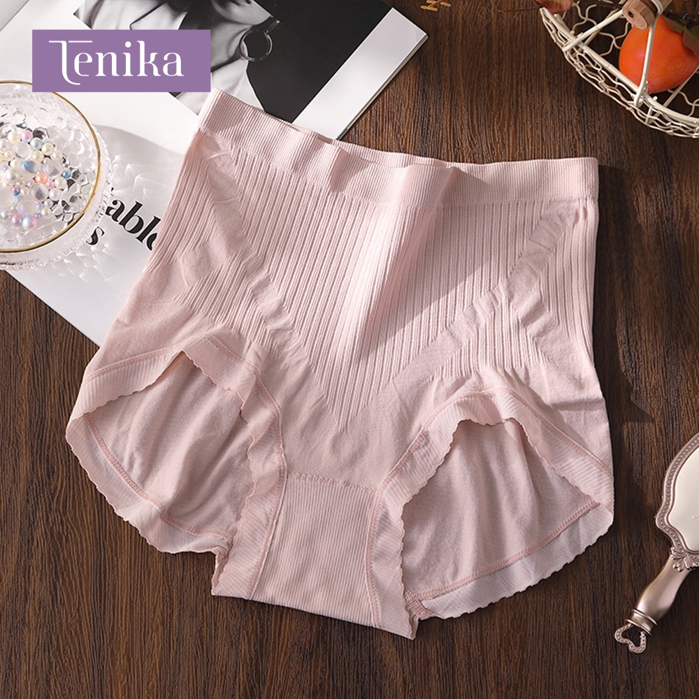 TENIKA กระชับก้น ยืดกระชับ คืนตัวดี กางเกงในเก็บพุงรุ่น​ ผ้าทอเอวสูงเนื้อผ้าดี กระชับหน้าท้อง Kni-033