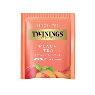 ทไวนิงส์ ชา รสพีช ชนิดซอง 2 กรัม แพ็ค 25 ซอง Twinings Peach Flavoured Tea 2 g. Pack 25 Tea Bags