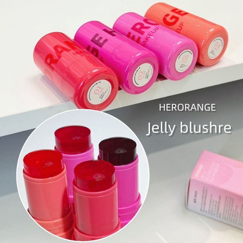 เจลลี่ ทิ้น บลัช ติดทนนาน 4สี Herorange jelly blusher stick