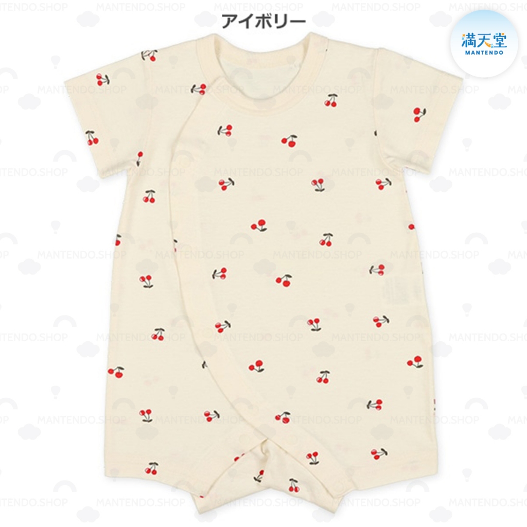 (พร้อมส่ง) ชุดหมีแขนสั้น คละลายผักผลไม้นานาชนิด ขนาด 60-70 CM แบรนด์ญี่ปุ่นแท้ Mantendo