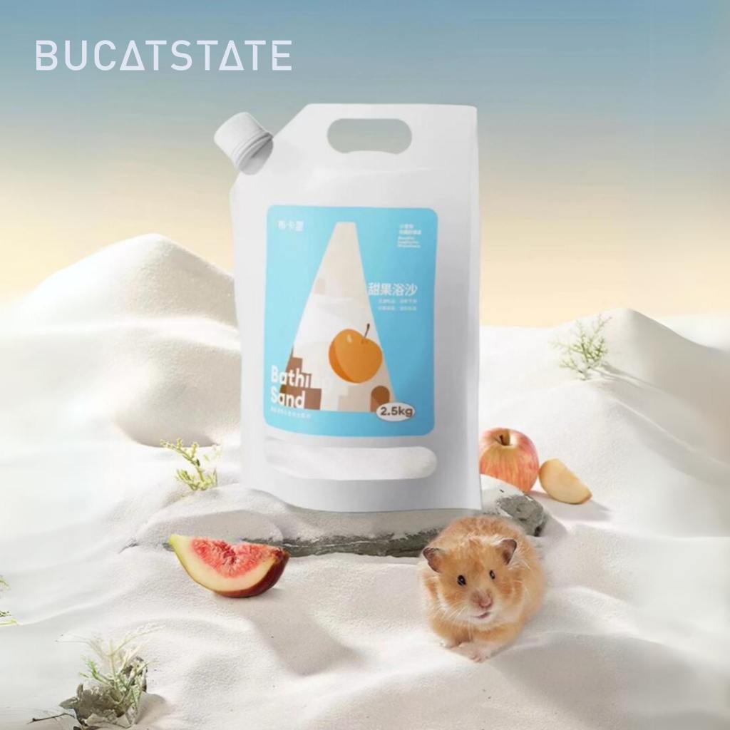 [Bucatstate] ทรายอาบน้ำผสมผลไม้ ทรายทำความสะอาด สำหรับแฮมสเตอร์ทุกสายพันธ์ุ