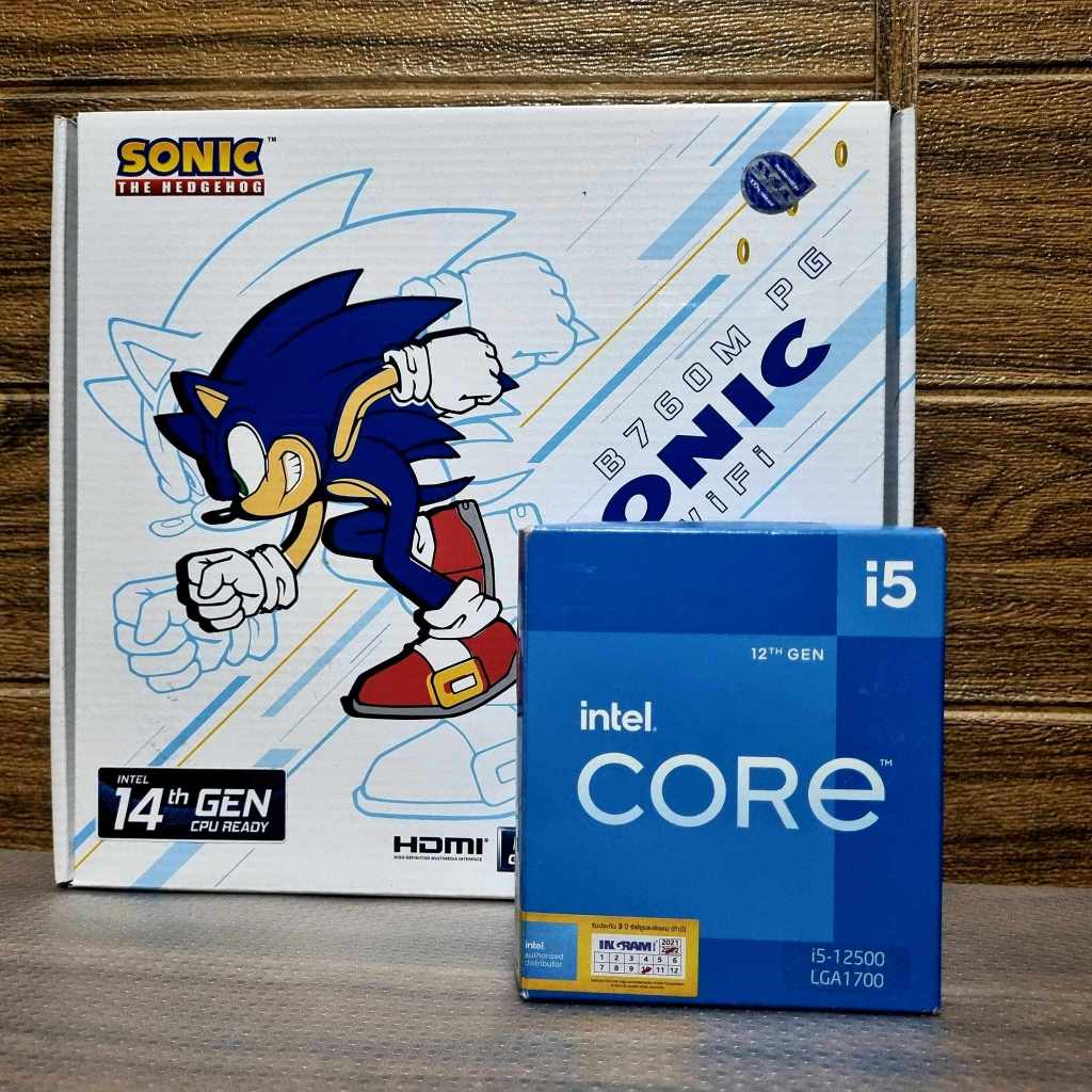 CPU (ซีพียู) INTEL CORE I5-12500 (UHD Graphics 770) + ASROCK B760M PG SONIC WIFI (DDR5) (LGA 1700) (