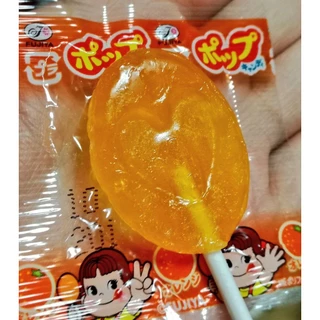 (1 ถุง 20 แท่ง ) FUJIYA Peko Pop Candy เป๊กโกะ อมยิ้มป้องกันฟันผุ รสผลไม้ 4 รส จากญี่ปุ่น