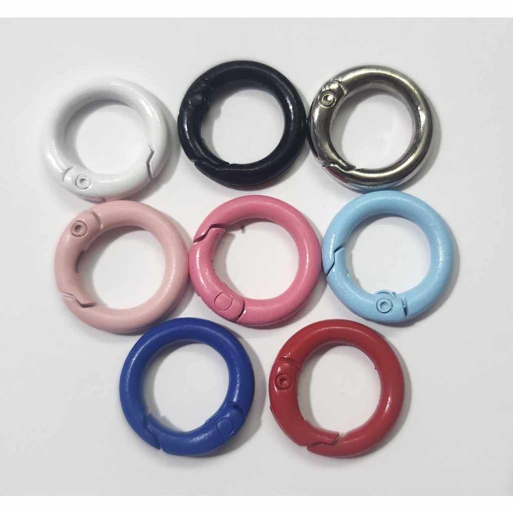 ห่วงสปิง ห่วงพวงกูญแจ ห่วงกลม ขนาดวงนอก 2 cm.. วงใน 1.2 cm.