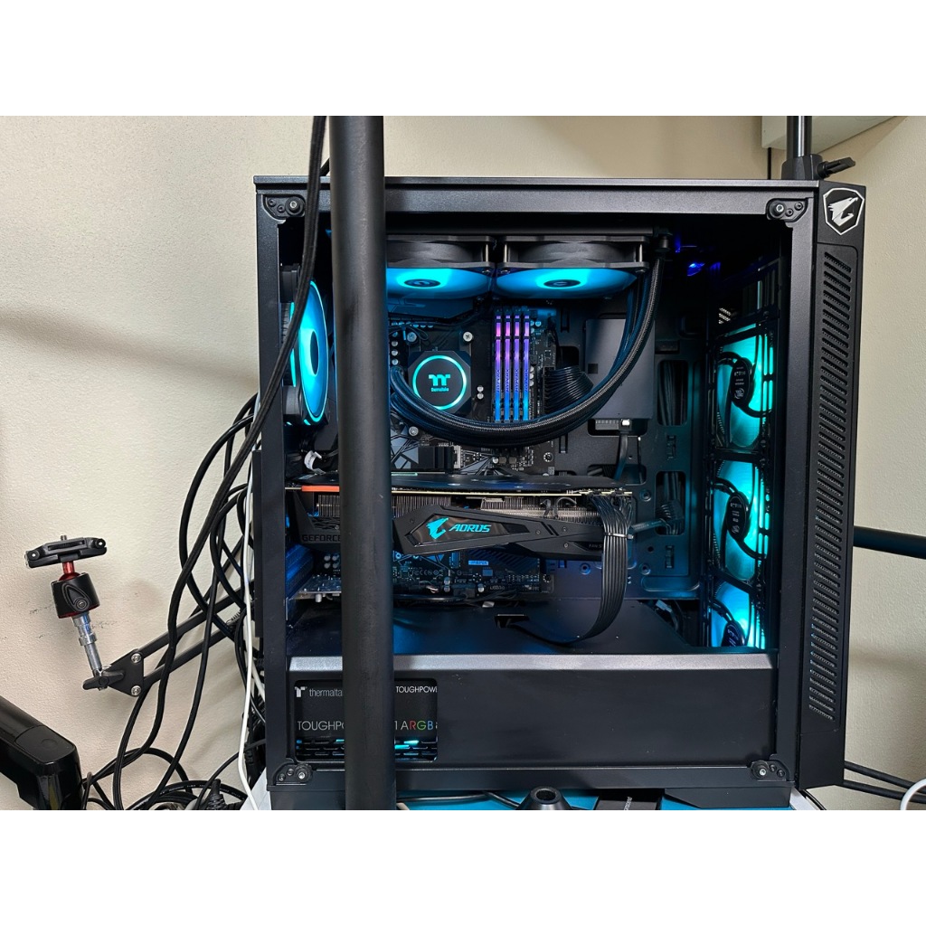 คอมมือสอง+จอ AMD RYZEN9 3900X/DDR4 64GB/RTX2070 SUPER 8GB/M.2 500GB 970EVO+SSD1000GB+HDD 2TB/PSU850