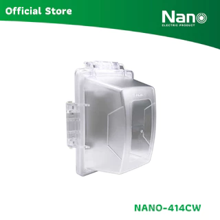NANO ฝาครอบแผงหน้ากากกันน้ำแบบฝาสูง (1 ชิ้น/กล่อง) รุ่น NANO-414