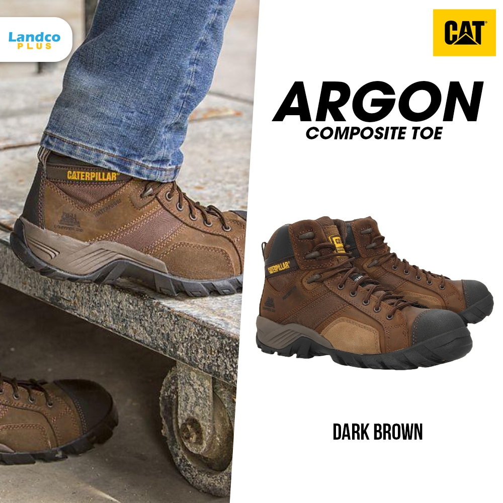 CAT Caterpillar รองเท้าเซฟตี้ รองเท้าสำหรับผู้ชาย M Argon HI WP Composite Toe P90091 (7800)