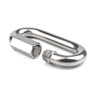 ควิกลิงค์ สแตนเลส 304 แท้ quick link stainless ไม่ขึ้นสนิม ตะขอล็อค คาราบิเนอร์ M3.5 M4