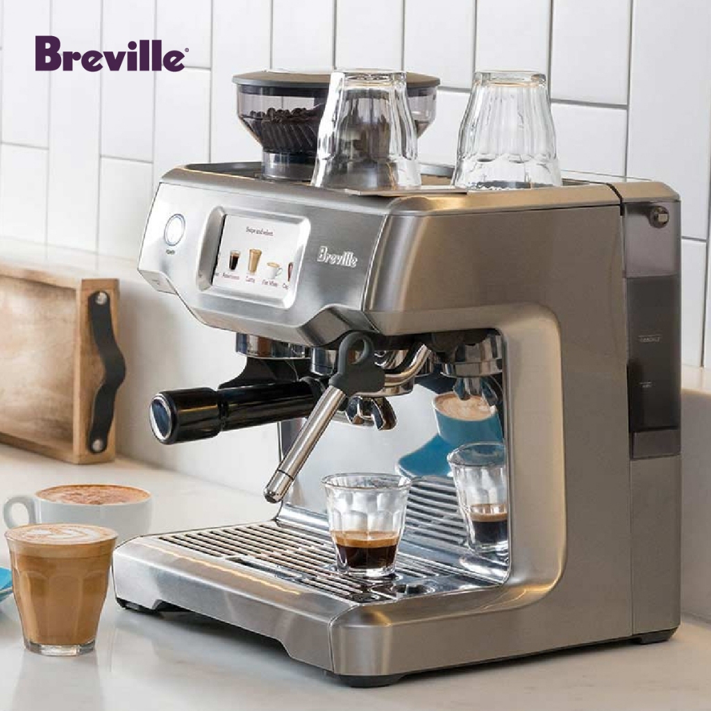 Breville : เครื่องชงกาแฟ Breville BES880 The Barista Touch™ Coffee Machine หน้าจอสัมผัส พร้อมบดในตัว