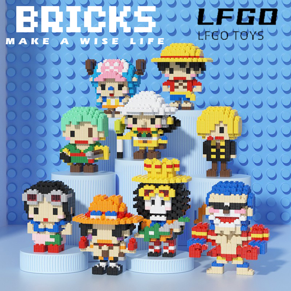 🎁บล็อกอาคาร🎁ของเล่น ผลไม้ปีศาจ คิงโอดะ ไคโด วันพีช นาโน เจ็ดเทพ วันพีช ของเล่นเด็ก ของขวัญสำหรับเด็ก