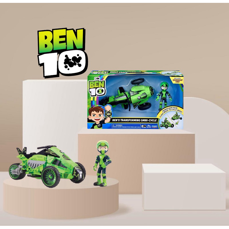 Ben 10 Transforming Omni Cycle with Figure, Multi-Colour