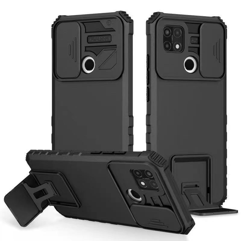เคสขาตั้ง Case Oppo Realme C11 C12 C15 C17 Realme C20 21 C21Y C25Y Realme C35 เคสกันกระแทก กันรอยกล้อง ตั้งได้