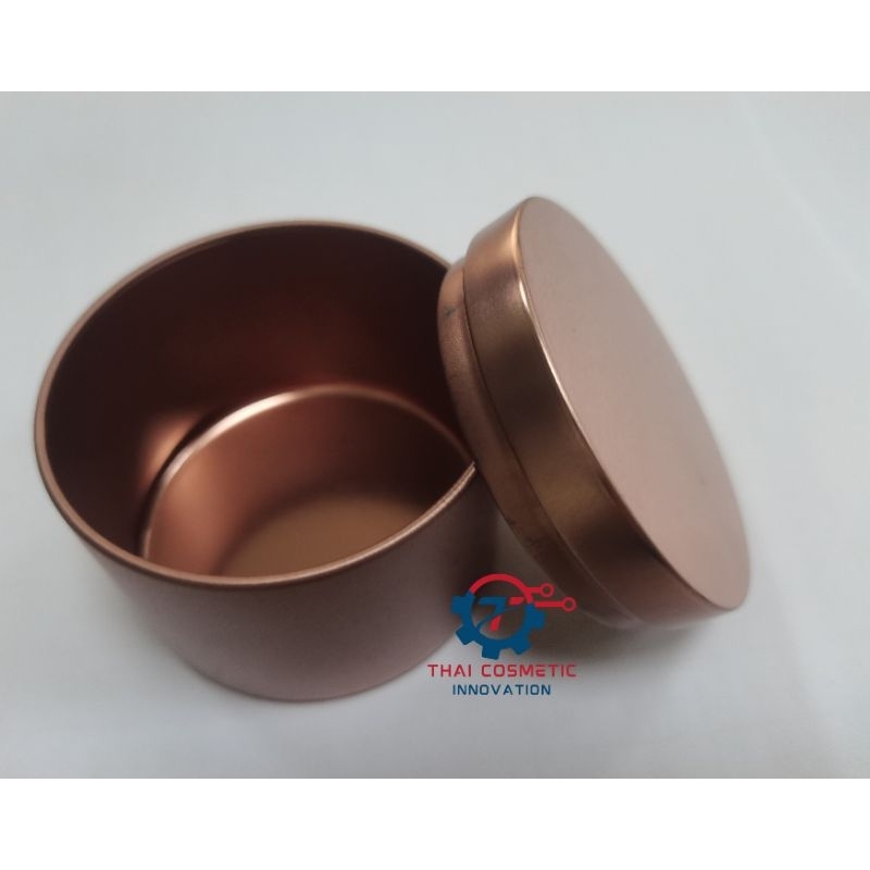 กระปุกเทียน ตลับ 4oZ/8oZ (สีโรสโกล์ด) สวย ถูกที่สุด