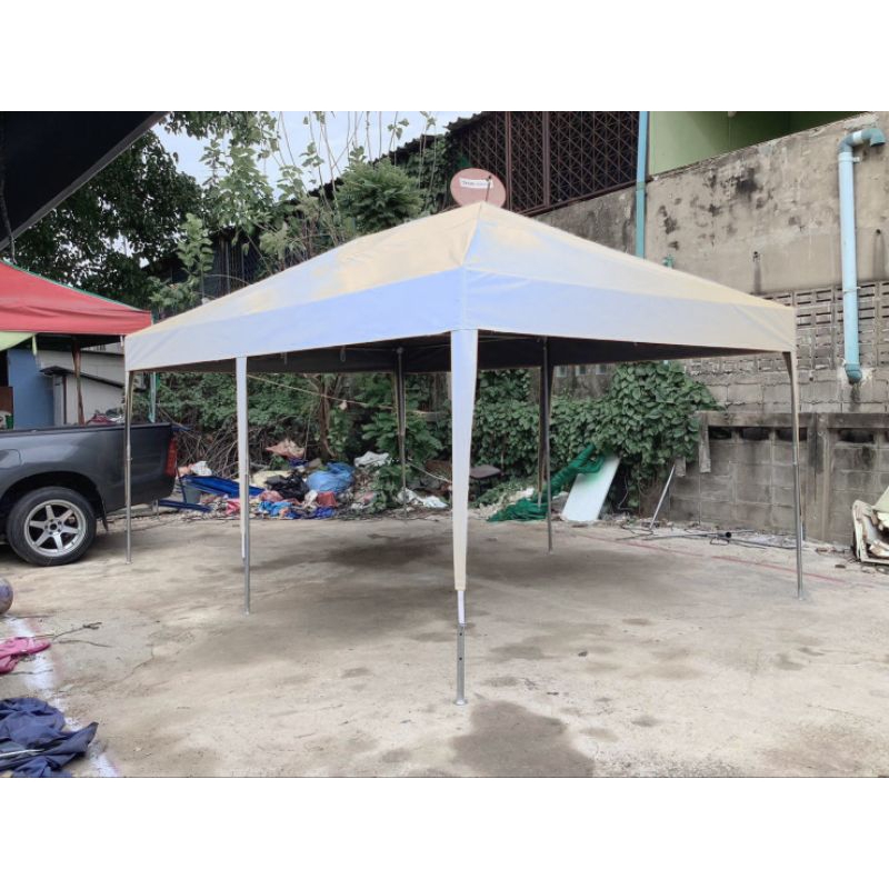 เต็นท์ประกอบ 3×4.5 ผ้าUV เพิ่มสูงฟรี