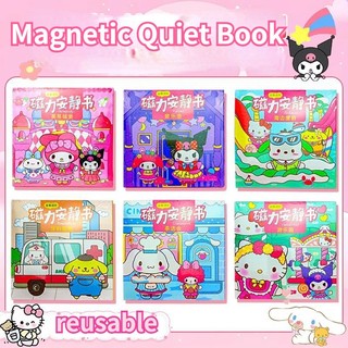 หนังสือการ์ตูน kuromi Melody กึ่งสําเร็จรูป แบบสร้างสรรค์ เสียงเงียบ DIY ของเล่นสําหรับเด็ก
