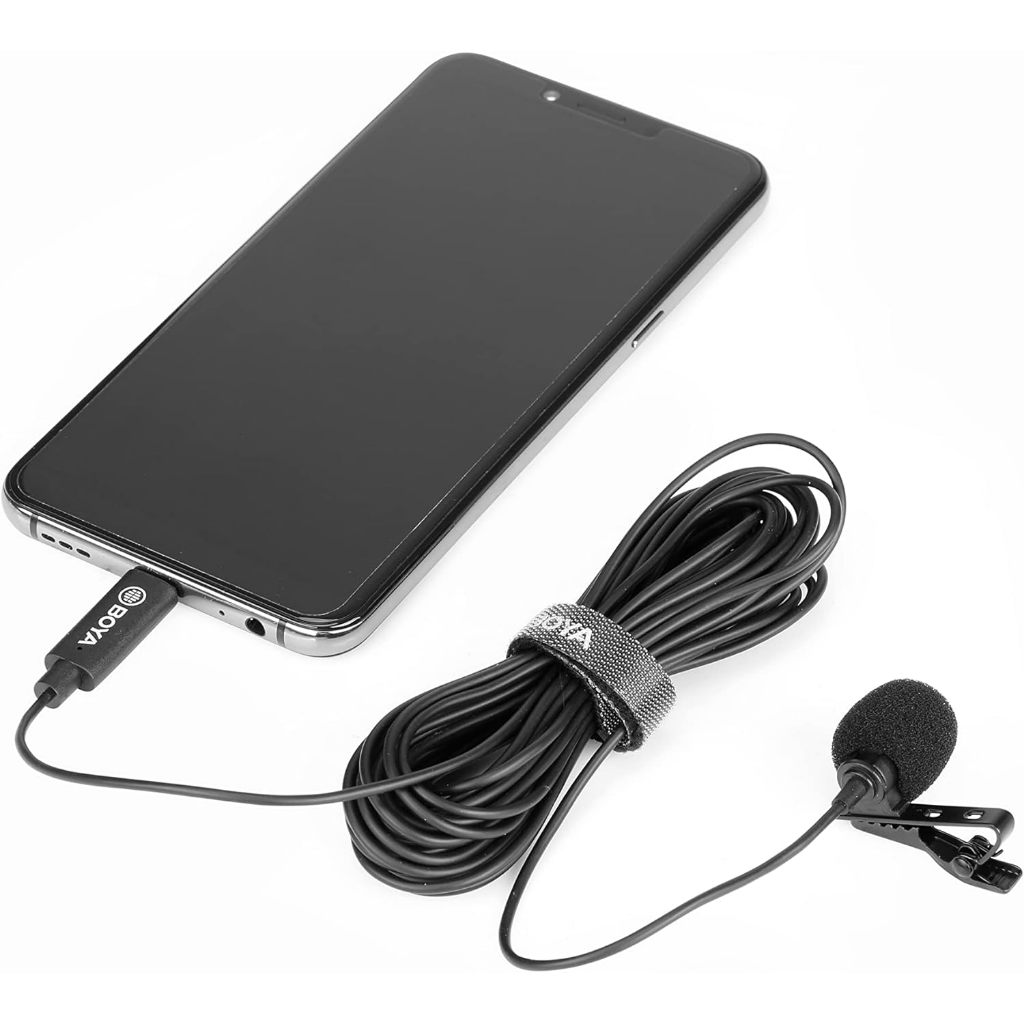 BOYA BY-M3 Digital Omnidirectional Lavalier Microphone with USB-C Cable (Android) by Fotofile