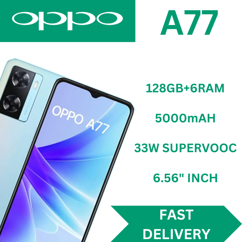 Oppo A77 5G ( RAM 6GB ROM 128 GB ) เครื่องศูนย์ไทย มือถือ ออปโป้ เอ77 ราคาถูก A77