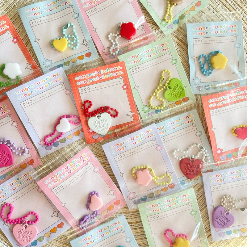 พร้อมส่ง   พวงกุญแจโซ่ไข่ปลา จี้ลูกปัดคละสี ลายดอกไม้ หัวใจ น่ารัก ปัจฉิม ของขวัญ แพคซองต่อชิ้น(ราคาต่อชิ้น) – โปรปัง