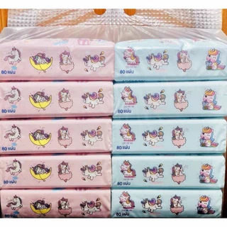 ทิชชู่แบบยาวยก1เเพ๊ค10ห่อ ลายเเกะ สินค้าพร้อมส่งในไทย