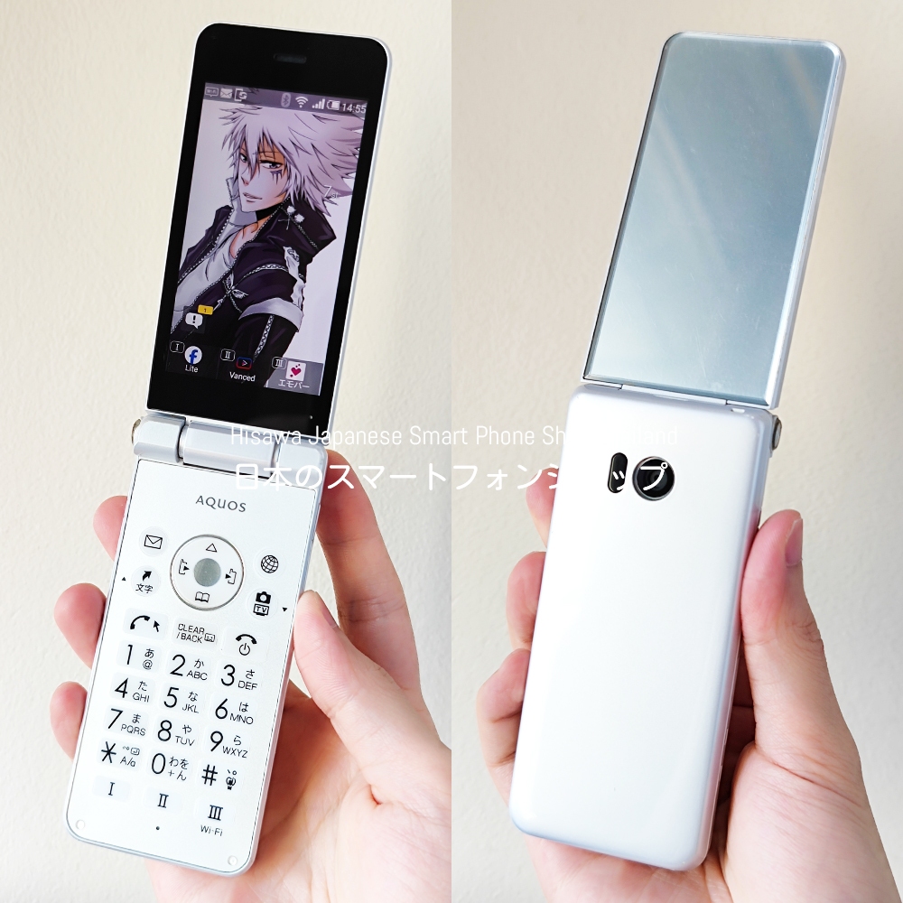 SHARP AQUOS K-TAI 2 (601SH) สีขาว มือถือฝาพับญี่ปุ่น โทรในไทยได้ หายาก - SoftBank #5726